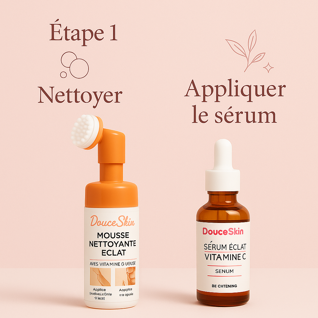 ✨ PACK DUO DouceSkin – Sérum + Mousse Nettoyante • Éclat & Soin Complet